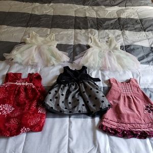 Girls 3mo and 6/9 month holiday dresses